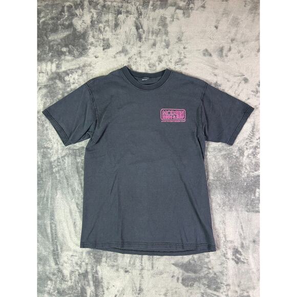 Vintage 1992 Modern Skate & Surf Shop T-Shirt Black Pink Logo Promo M Detroit MI - Picture 1 of 11